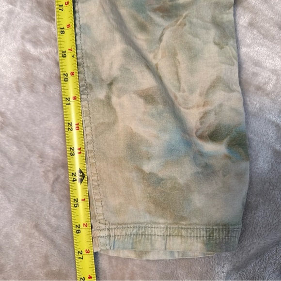 Anthropologie The Wanderer Cargo Pants Womens Size 29 Green Linen Blend - Picture 11 of 11